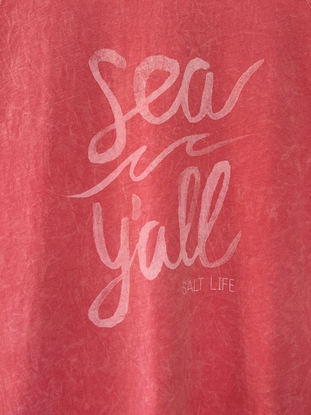 Salt Life Sea Y’all Graphic Tank Dress Beach Coverup Large - Picture 2 of 6